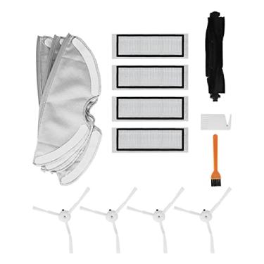 Imagem de Kit de substituição de robô de varredura premium ABS silicone HEPA filtro rolo escova lateral kit de esfregão acessórios para aspirador de pó robô 360 S7 S5