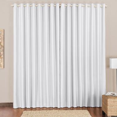 Imagem de Cortina Blackout 2,00m x 1,70m Gelo Tecido Blackout Corta Luz Sala ou Quarto