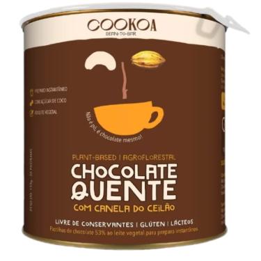 Imagem de Chocolate Quente com Canela do Ceilão em Pastilha Vegano Cookoa 150g