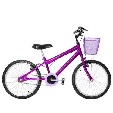Imagem de Bicicleta Infantil Feminina Aro 20 Natural Violeta