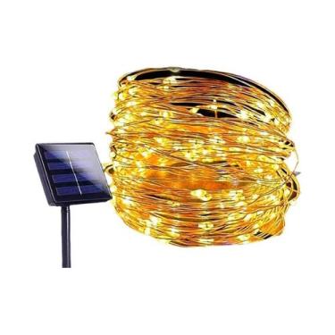 Imagem de Luzes De Cordão Solares À Prova d'Água Para Exterior Com 8 Modos, Luze
