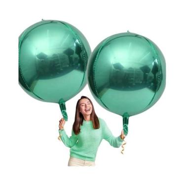 Imagem de Balões De Alumínio Dourado, Prateado, Verde E Vermelho De 32 Polegadas