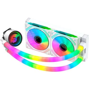 Imagem de Water Cooler Gamer K-mex Wacd Bifrost Infinite 240mm Branco ARGB Wacdf123abdab0x U Unica Unica