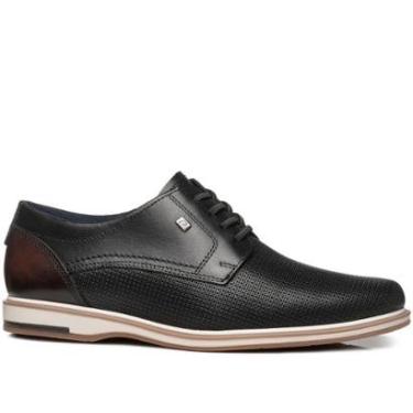 Imagem de Sapato Casual Pegada Masculino em Couro Preto 125113-01-Masculino