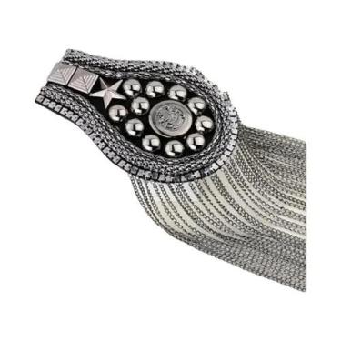 Imagem de Novo desempenho de palco borla ombro crachá terno vestido ombro flor d