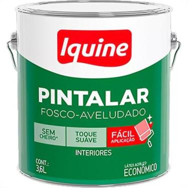 Imagem de Tinta Acrilica Economica Iquine Pintalar 3,6L Galao Branco Neve, Branc