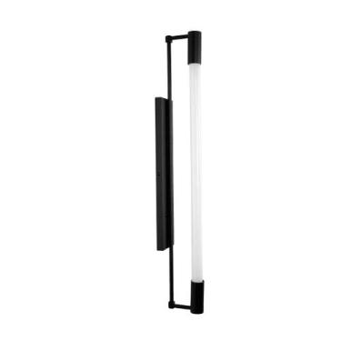 Imagem de Lustre Arandela Slim Tubular T8 65cm Preto 188 - ILUMINAMUNDO