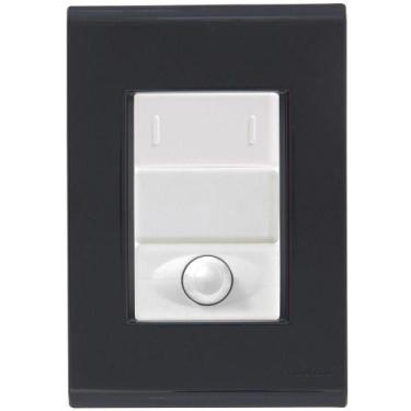 Imagem de Cj Interruptor Paralelo + Dimmer Ajustável Liz Grafite Tramontina Comp