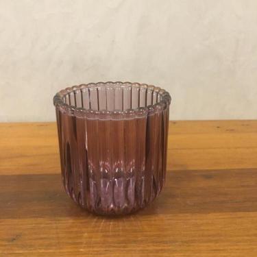 Imagem de Porta Vela Em Vidro Azul Temara L'Hermitage - Pç, Cinza (Fumê)