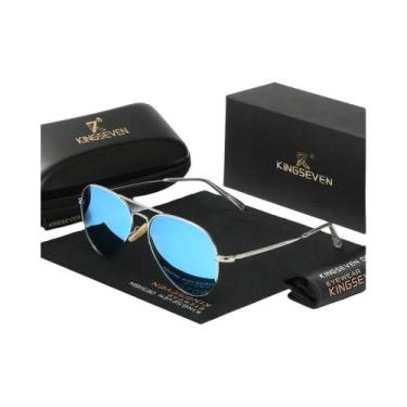 Imagem de Óculos De Sol Polarizados Unissex KINGSEVEN UV400 Anti-reflexo Com Len