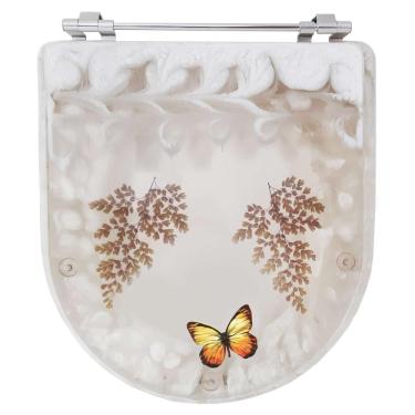 Imagem de Acento Sanitário Acrílico Decorada Calypso Bege para vaso Incepa 6lpf