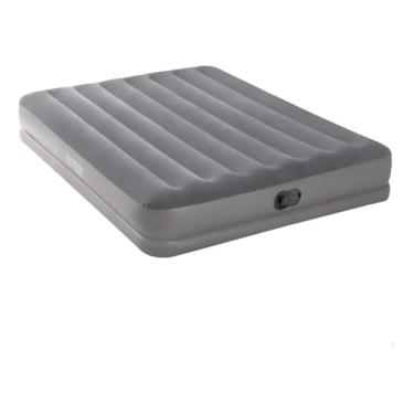 Imagem de Intex Colchão de ar de prestígio padrão Dura-Beam 64114E: Fiber-Tech – Queen Size – Bomba elétrica USB integrada – Altura da cama de 30,5 cm – Capacidade de peso de 272 kg
