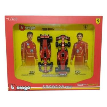 Imagem de Bburago F1 Formula 1 FERRARI SF-24 DOIS PACOTES - (2024) - LECLERC E S