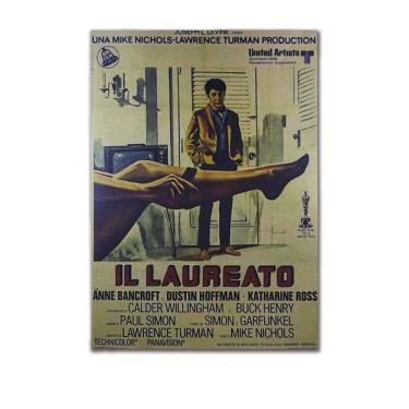 Imagem de Pôster Vintage Kraft Paper The Graduate Movie 51,5x36cm