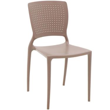 Imagem de Cadeira Tramontina Safira Em Polipropileno E Fibra De Vidro Camurça 92048210