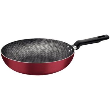Imagem de Frigideira Funda Tramontina 24cm Wok Loreto Antiaderente Com Tampa, Ve
