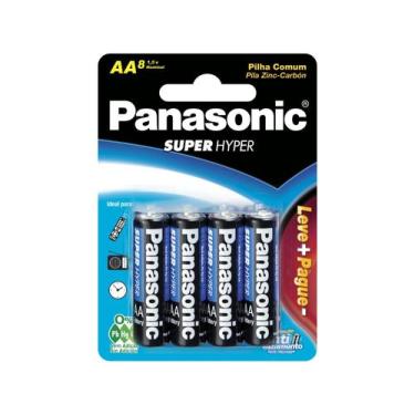 Imagem de Pilha Pequena Aa 3shs Panasonic - C/8 (cx C/12 Cartelas)