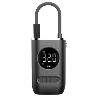 Imagem de Compressor De Ar Portátil Digital Recarregável Usb Com Visor Lcd – Calibrador De Pneus Para Carro, Moto, Bike E Bolas