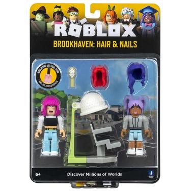 Imagem de Roblox - 2 Bonecos De 7Cm - Brookhaven: Hair And Nails