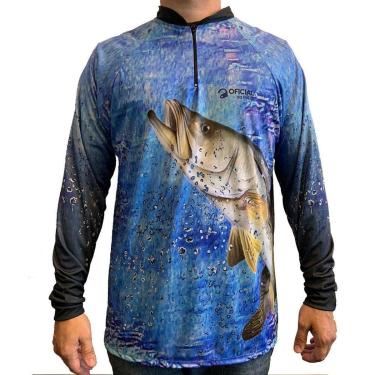 Imagem de Camisa de Pesca Proteção Solar UV Robalo - Oficial da Pesca-Unissex