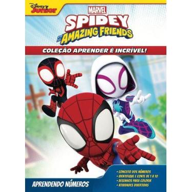 Imagem de Aprender incrível marvel aranha spidey e amigos - aprendendo números -