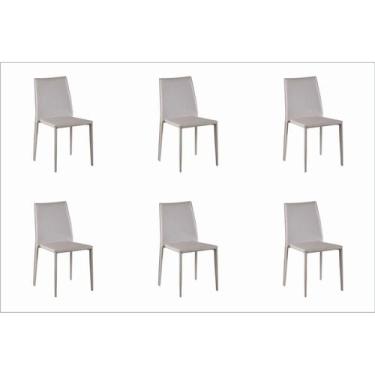 Imagem de Kit 6 Cadeiras Revestimento PVC Amanda - Rivatti