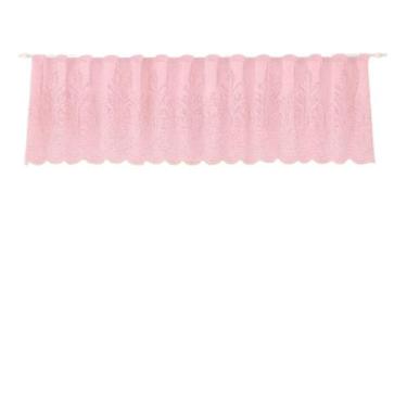 Imagem de Cortina Renda Cascata Bando Reta Veneza Cozinha 0,60X3,00 - Beija Flor