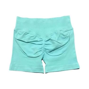 Imagem de Shorts De Yoga Femininos De Cintura Alta Para Fitness E Treino, Com Ef