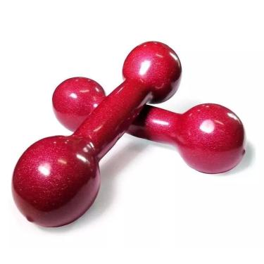 Imagem de Par Halter Peso Academia Musculação Emborrachado 3kg Consport-Unissex