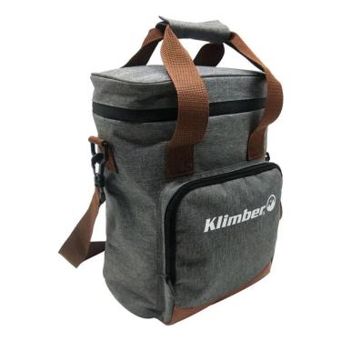 Imagem de Bolsa Cooler Denver Cinza Termica 12 Litros 24x32x13cm Cinza