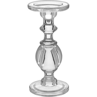 Imagem de Castiçal 25X11X11Cm Vidro Transp - NH