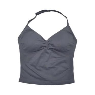 Imagem de Top Esportivo Feminino Ajustável Sem Costas Para Academia E Yoga Com S