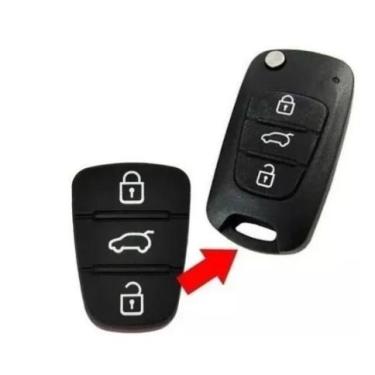 Imagem de Capa Borracha Frontal Chave canivete Hyundai I30 Ix35 Azera Kia Cerato