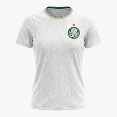 Imagem de Camiseta Palmeiras Home Feminina Branco-Feminino
