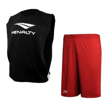 Imagem de Kit Futebol Penalty Colete + Calção Juvenil-Masculino