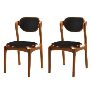 Imagem de Conjunto com 2 Cadeiras de Jantar Solaris Soft Moderna Mobilia
