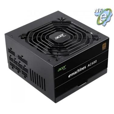 Imagem de Fonte ATX Full Modular 650W AC650 com Cabo de Forca PFC Ativo 80 Plus 
