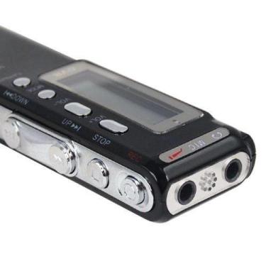 Imagem de Gravador de Voz Digital o 8gb Usb Tela Lcd Memória Microfone Fone de O