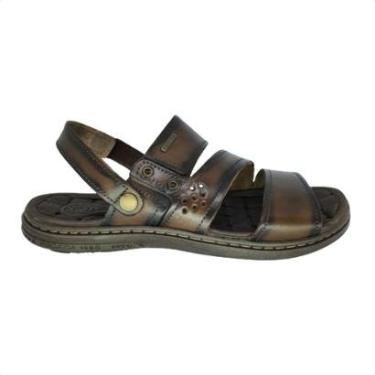 Imagem de Sandália Masculina Pegada Amortech Marrom-Masculino