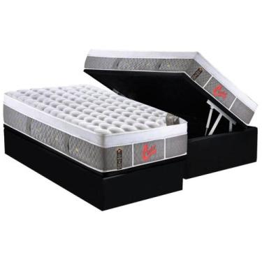 Imagem de Cama Box Baú Solteiro: Colchão Molas Ensacadas Castor Pocket Light Str
