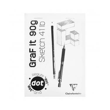 Imagem de Bloco de Desenho Clairefontaine Graf It Dot 90g/m² A5