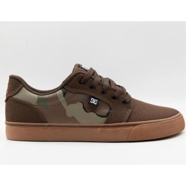 Imagem de Tênis DC Shoes Anvil TX LA WT24 Masculino Camo/Foffee/Gum, 39, Brown