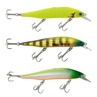 Imagem de Kit 3 Iscas Artificiais Pesca Profundidade LORI Brutal 115 11,5cm 19g,
