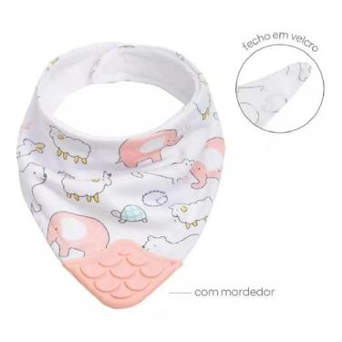 Imagem de Bandana Com Mordedor Animal Rosa Buba 15285