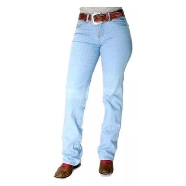 Imagem de Calça Feminina Flare Jeans Segura Peão Country Original, 38