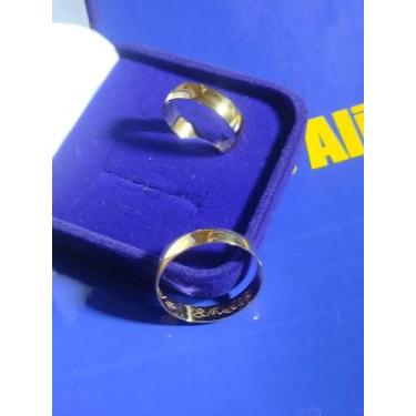 Imagem de Alianças 7 mm Ouro 18 k Casamento Noivado Compromisso 7.50 Gramas Maci