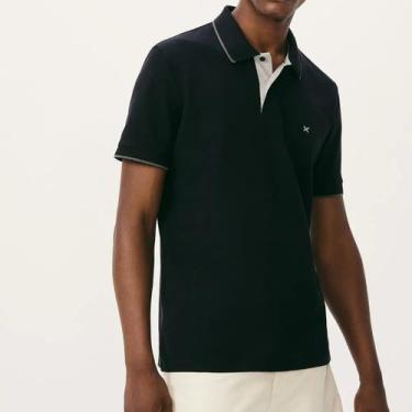 Imagem de Camisa polo masculina hering manga curta piquet 036h -, Preto, G