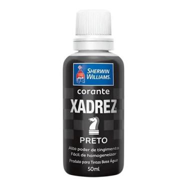 Imagem de Corante Tintas Liquido Preto 50ml Xadrez Sherwin Williams