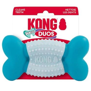 Imagem de Brinquedo Mordedor Osso Kong Dental Duets Bone Para Cães - Md/LG