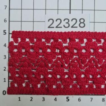 Imagem de 20m Renda Algodão 5cm 5,2cm 5,5cm 5,8cm 6cm 10cm vermelho turqueza ver